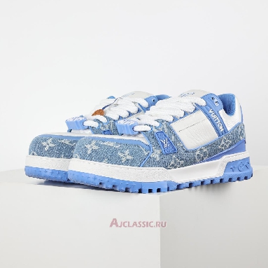 Buy Louis Vuitton LV Trainer Maxi Sneaker Blue Monogram Denim Blue 1AGZC0 Quality Reps Replicas Shoes