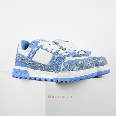 Buy Louis Vuitton LV Trainer Maxi Sneaker Blue Monogram Denim Blue 1AGZC0 Quality Reps Replicas Shoes