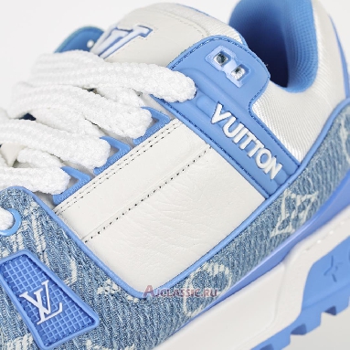 Buy Louis Vuitton LV Trainer Maxi Sneaker Blue Monogram Denim Blue 1AGZC0 Quality Reps Replicas Shoes