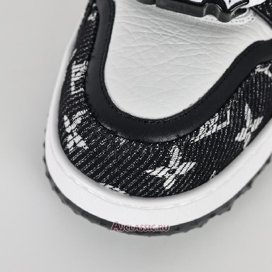 Buy Louis Vuitton LV Trainer Maxi Sneaker Black Monogram Denim Black 1AGZBH Quality Reps Replicas Shoes