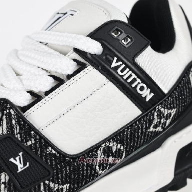 Buy Louis Vuitton LV Trainer Maxi Sneaker Black Monogram Denim Black 1AGZBH Quality Reps Replicas Shoes
