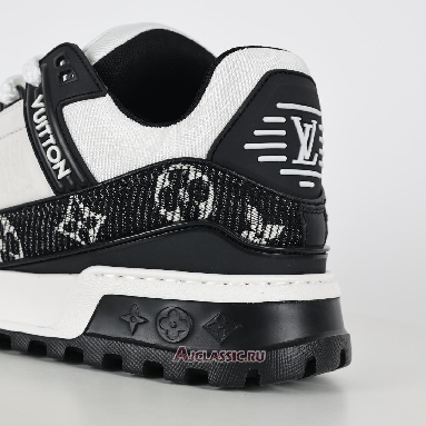Buy Louis Vuitton LV Trainer Maxi Sneaker Black Monogram Denim Black 1AGZBH Quality Reps Replicas Shoes