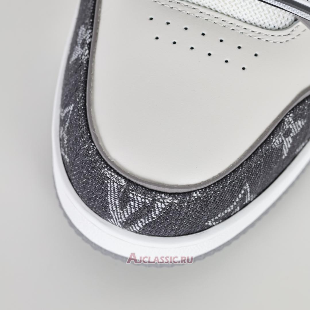 New Louis Vuitton LV Trainer Sneaker "Monogram Denim Dark Grey White" 1ADF0U-2 Shoes