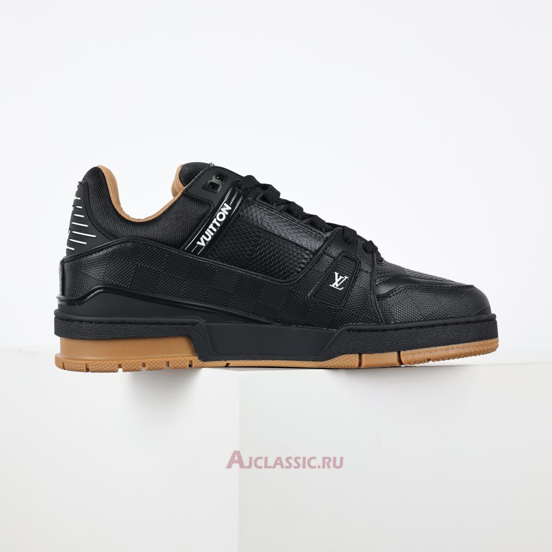 New Louis Vuitton LV Trainer Sneaker "Black Leather" 1AHTSW Shoes