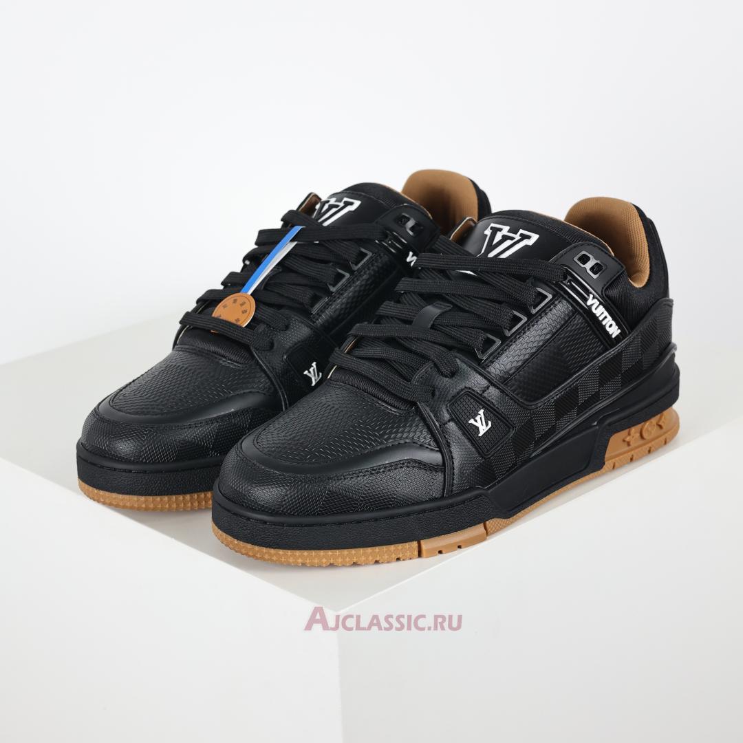 New Louis Vuitton LV Trainer Sneaker "Black Leather" 1AHTSW Shoes