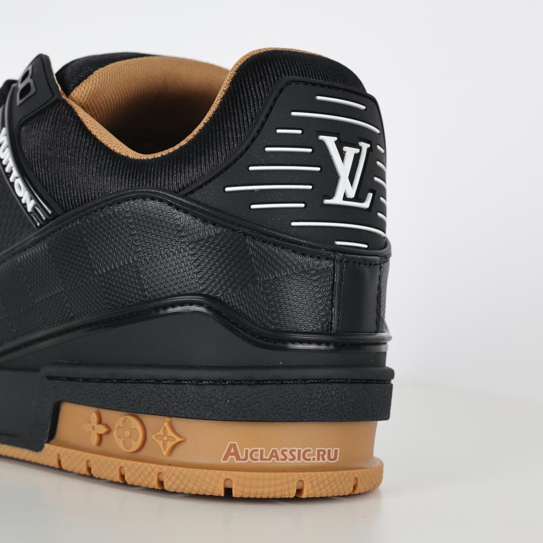 New Louis Vuitton LV Trainer Sneaker "Black Leather" 1AHTSW Shoes