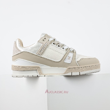 Buy Louis Vuitton LV Trainers Sneaker Beige White Beige 1ADHDA Quality Reps Replicas Shoes