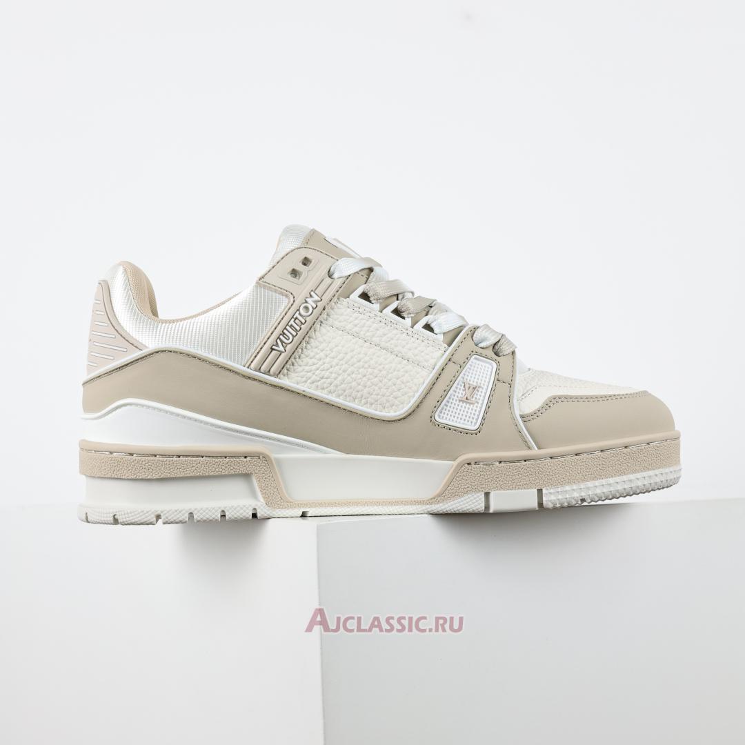 New Louis Vuitton LV Trainers Sneaker "Beige White" 1ADHDA Shoes