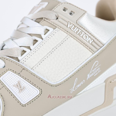 Buy Louis Vuitton LV Trainers Sneaker Beige White Beige 1ADHDA Quality Reps Replicas Shoes