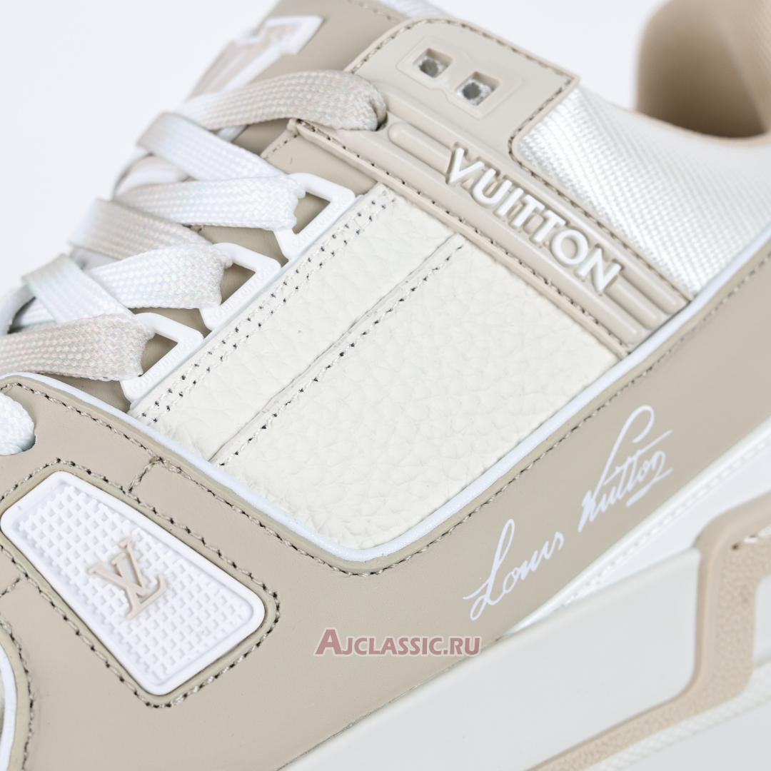 New Louis Vuitton LV Trainers Sneaker "Beige White" 1ADHDA Shoes