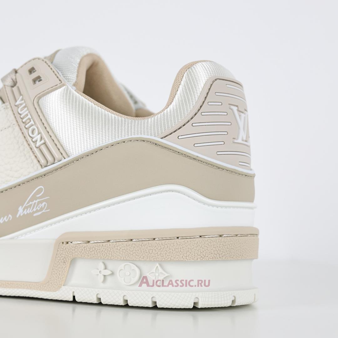 New Louis Vuitton LV Trainers Sneaker "Beige White" 1ADHDA Shoes