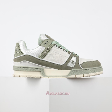 Buy Louis Vuitton LV Trainers Sneaker Green White Green 1ADHC4 Quality Reps Replicas Shoes