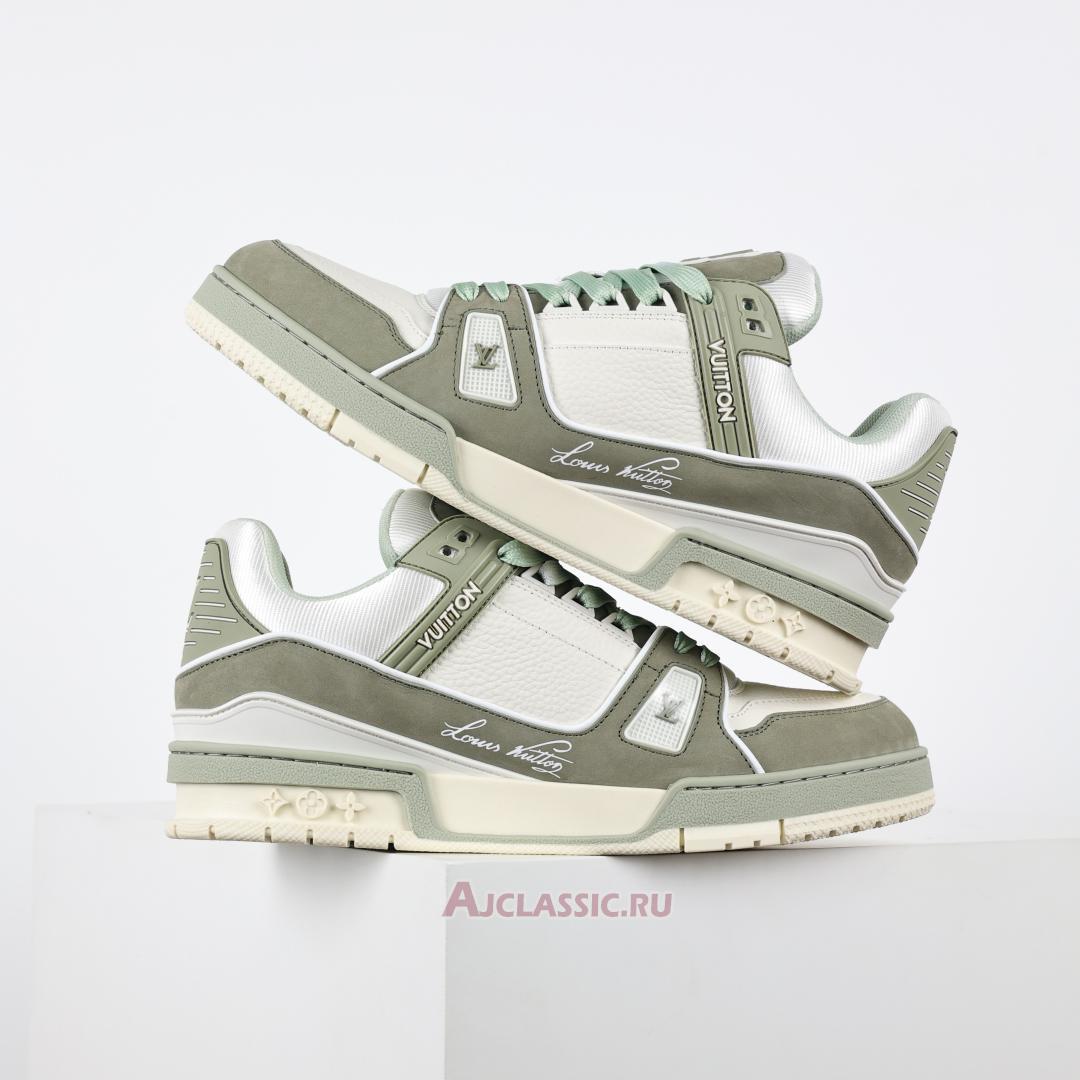 New Louis Vuitton LV Trainers Sneaker "Green White" 1ADHC4 Shoes