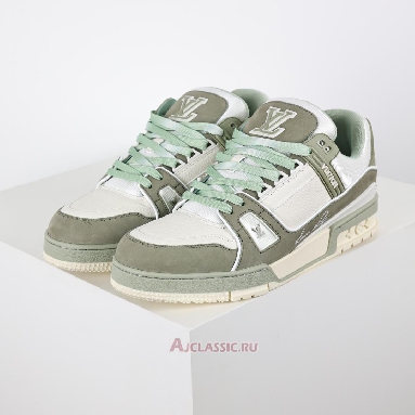Buy Louis Vuitton LV Trainers Sneaker Green White Green 1ADHC4 Quality Reps Replicas Shoes