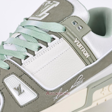 Buy Louis Vuitton LV Trainers Sneaker Green White Green 1ADHC4 Quality Reps Replicas Shoes