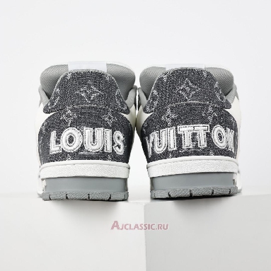 Buy Louis Vuitton LV Trainers Sneaker Velcro Strap - Grey Monogram Denim Grey 1ADF0X Quality Reps Replicas Shoes