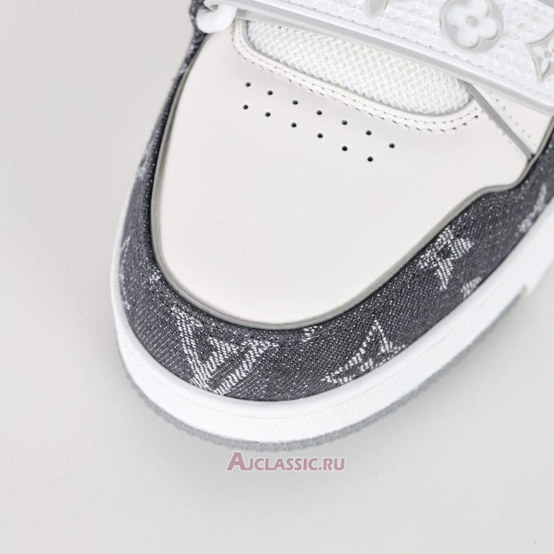 New Louis Vuitton LV Trainers Sneaker "Velcro Strap - Grey Monogram Denim" 1ADF0X Shoes