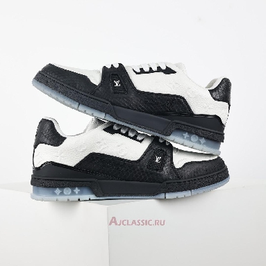 Buy Louis Vuitton LV Trainers Sneaker Black White Black 1A9JGA-2 Quality Reps Replicas Shoes
