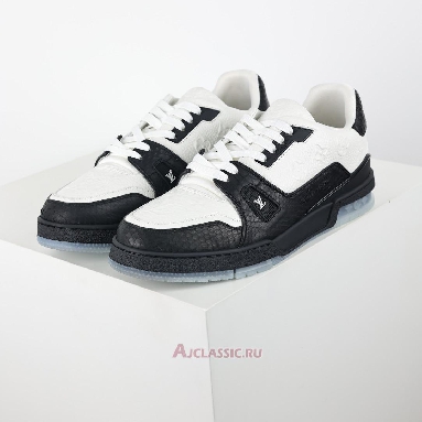 Buy Louis Vuitton LV Trainers Sneaker Black White Black 1A9JGA-2 Quality Reps Replicas Shoes