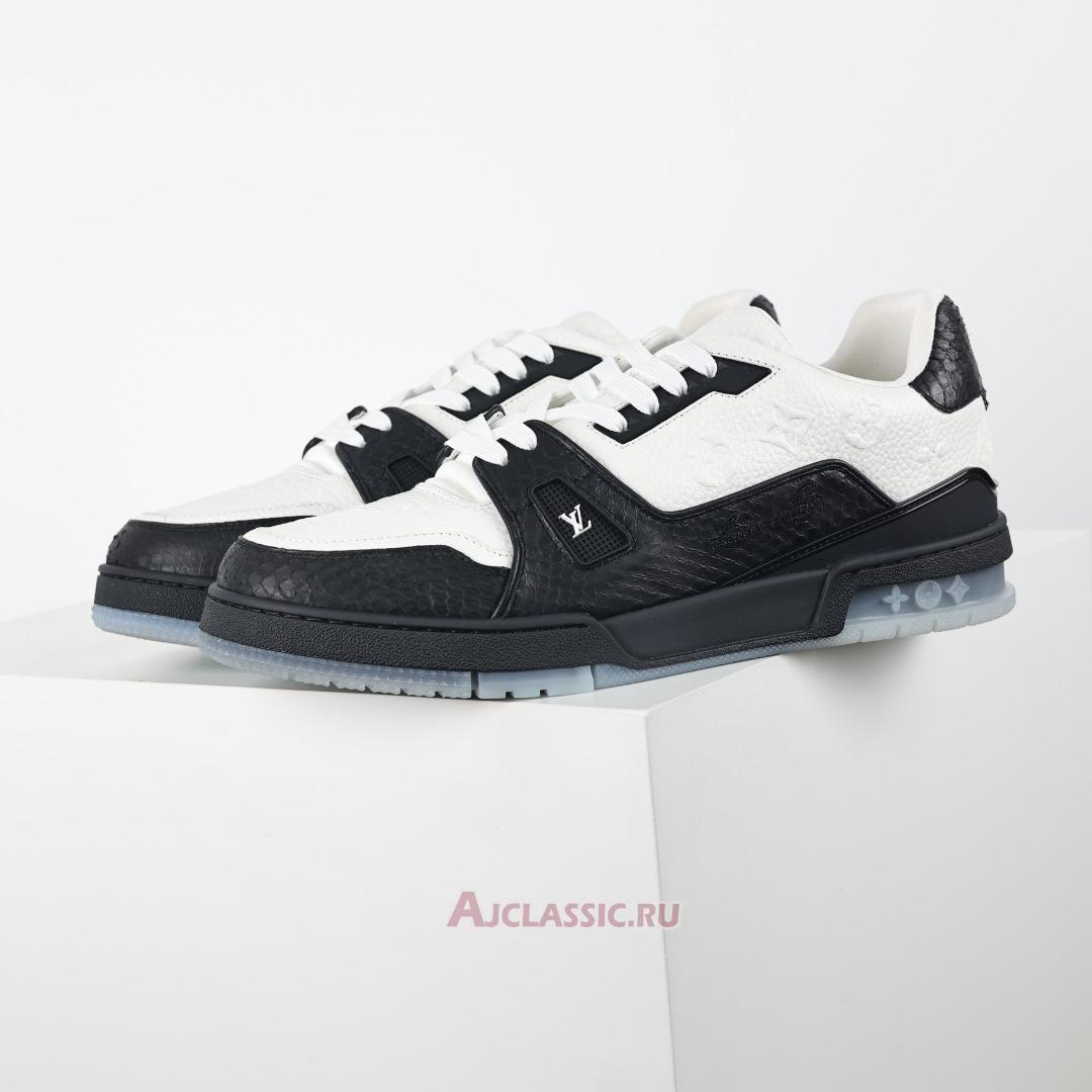 New Louis Vuitton LV Trainers Sneaker "Black White" 1A9JGA-2 Shoes