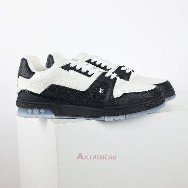 Buy Louis Vuitton LV Trainers Sneaker Black White Black 1A9JGA-2 Quality Reps Replicas Shoes