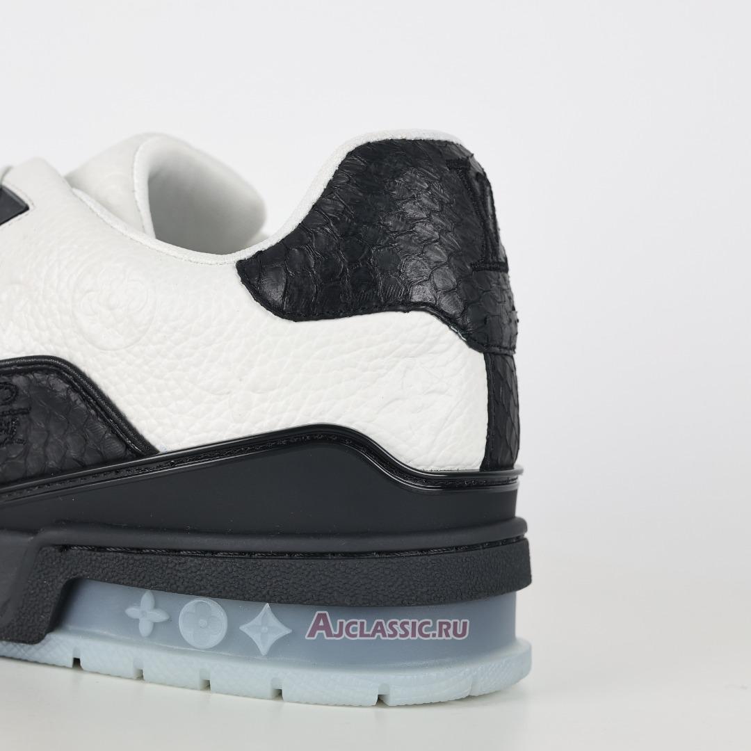 New Louis Vuitton LV Trainers Sneaker "Black White" 1A9JGA-2 Shoes
