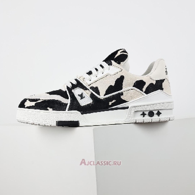 Buy Louis Vuitton LV Trainers Sneaker Black White Animal Print Black 1ADEJ9-2 Quality Reps Replicas Shoes