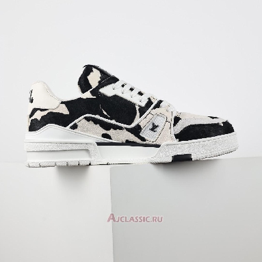 Buy Louis Vuitton LV Trainers Sneaker Black White Animal Print Black 1ADEJ9-2 Quality Reps Replicas Shoes