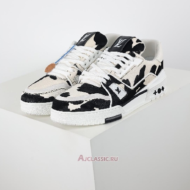 Buy Louis Vuitton LV Trainers Sneaker Black White Animal Print Black 1ADEJ9-2 Quality Reps Replicas Shoes