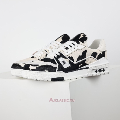 Buy Louis Vuitton LV Trainers Sneaker Black White Animal Print Black 1ADEJ9-2 Quality Reps Replicas Shoes