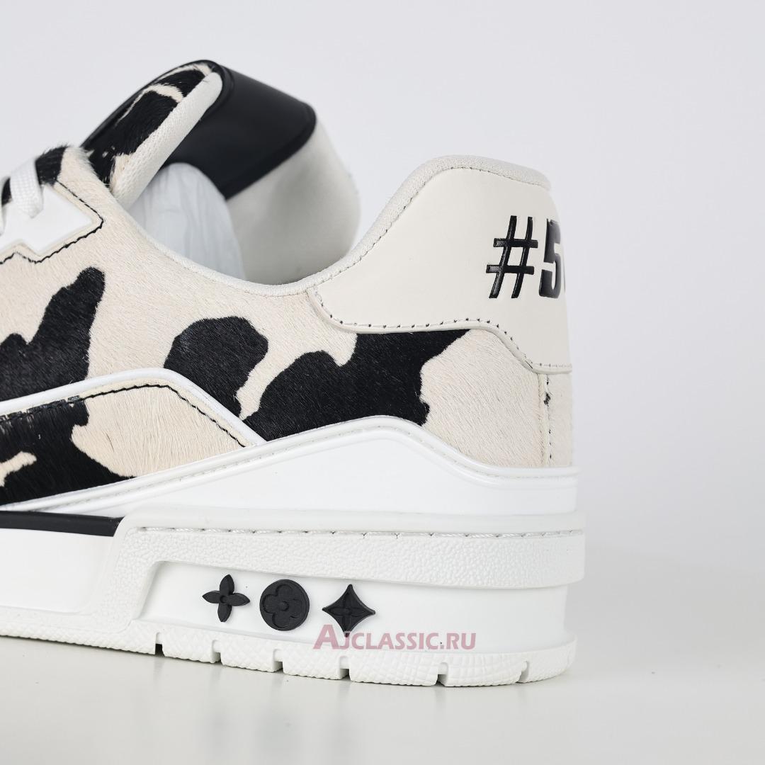 New Louis Vuitton LV Trainers Sneaker "Black White Animal Print" 1ADEJ9-2 Shoes