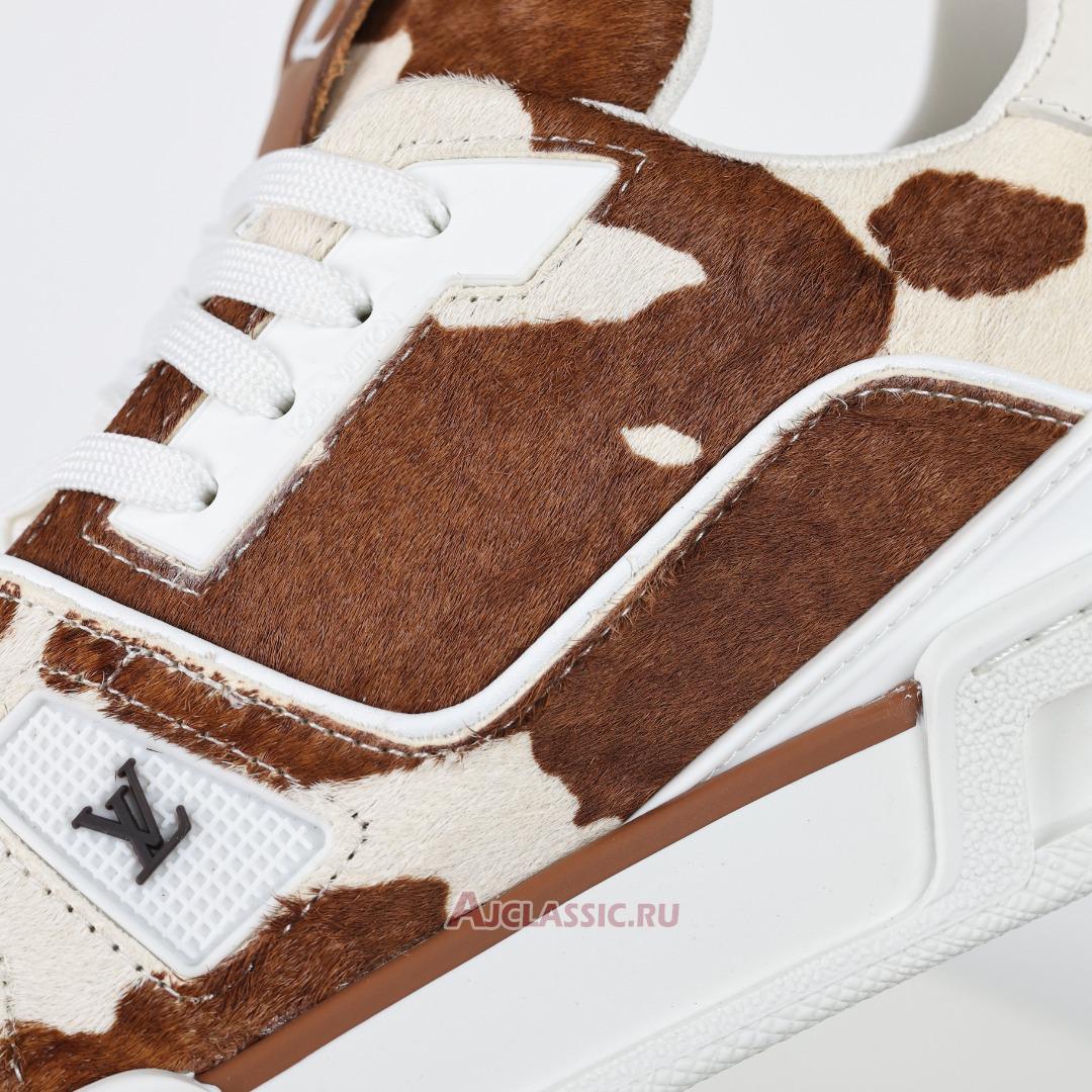 New Louis Vuitton LV Trainers Sneaker "Brown White Animal Print" 1AD7BY-2 Shoes