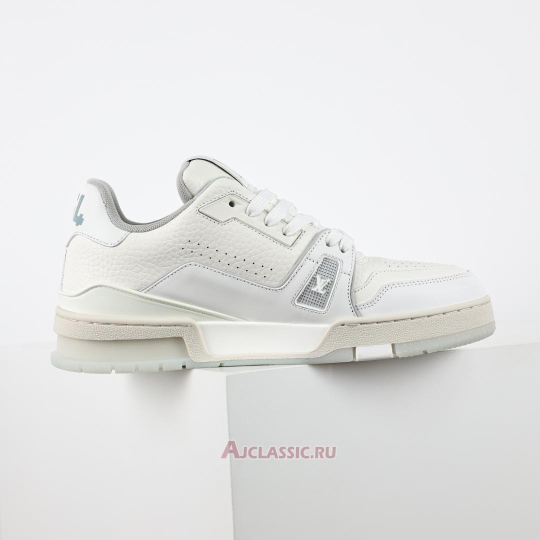New Louis Vuitton LV Trainers Sneaker "White Silver Grey" 1A8WB3 Shoes