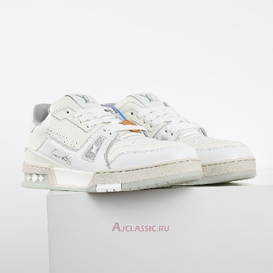 Buy Louis Vuitton LV Trainers Sneaker White Silver Grey White 1A8WB3 Quality Reps Replicas Shoes
