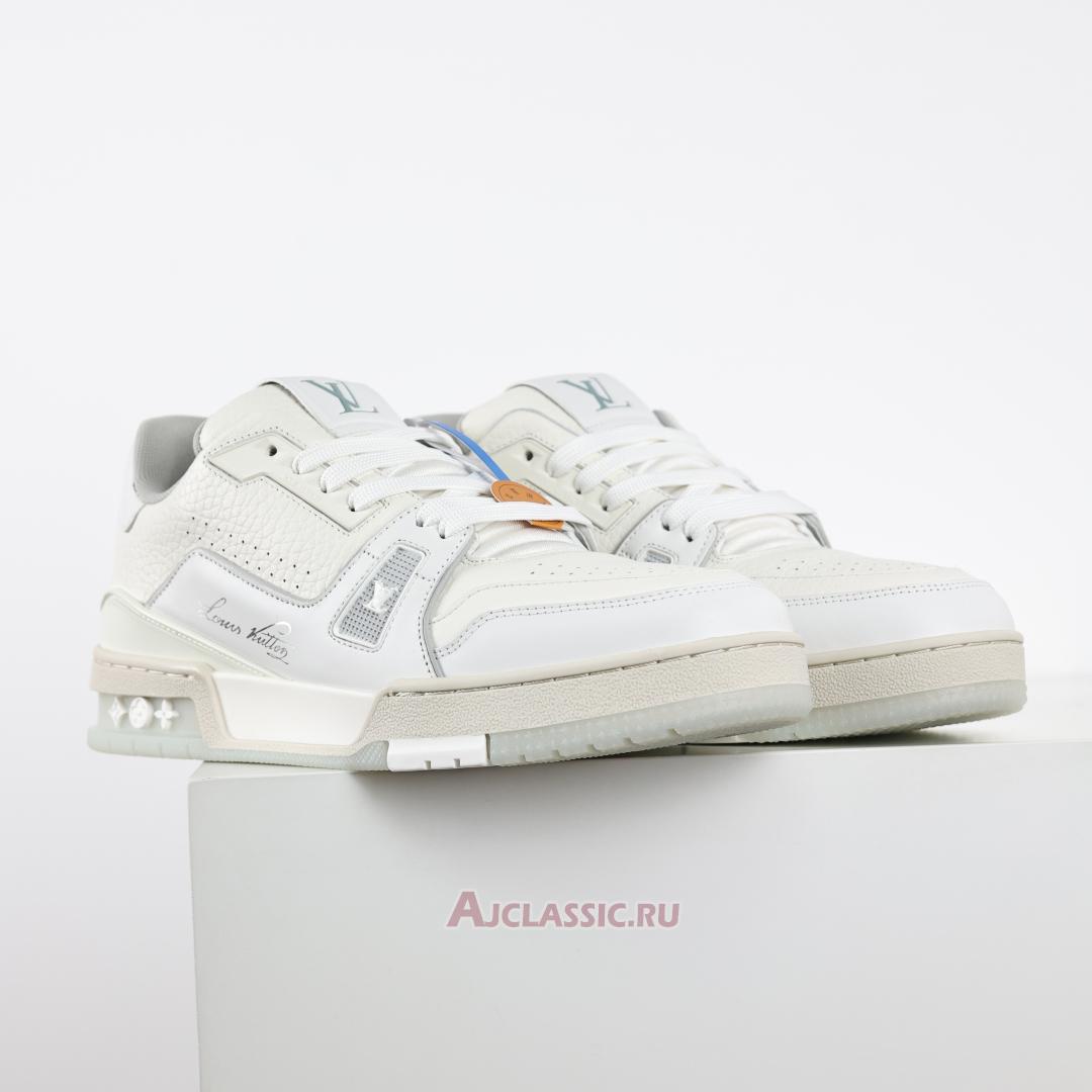 New Louis Vuitton LV Trainers Sneaker "White Silver Grey" 1A8WB3 Shoes
