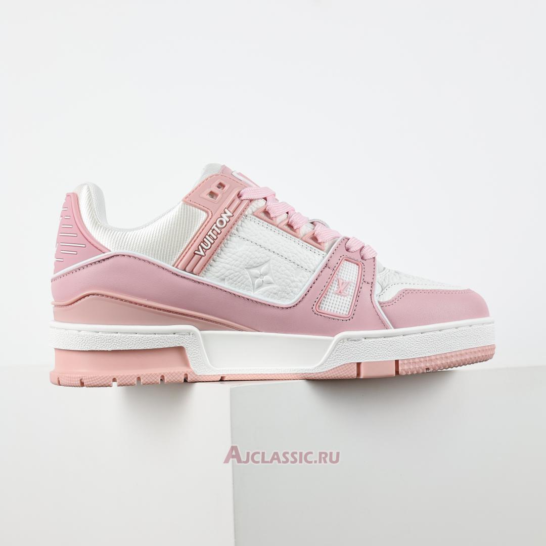 New Louis Vuitton LV Trainers Sneaker "Pink White" 1AGZCI Shoes