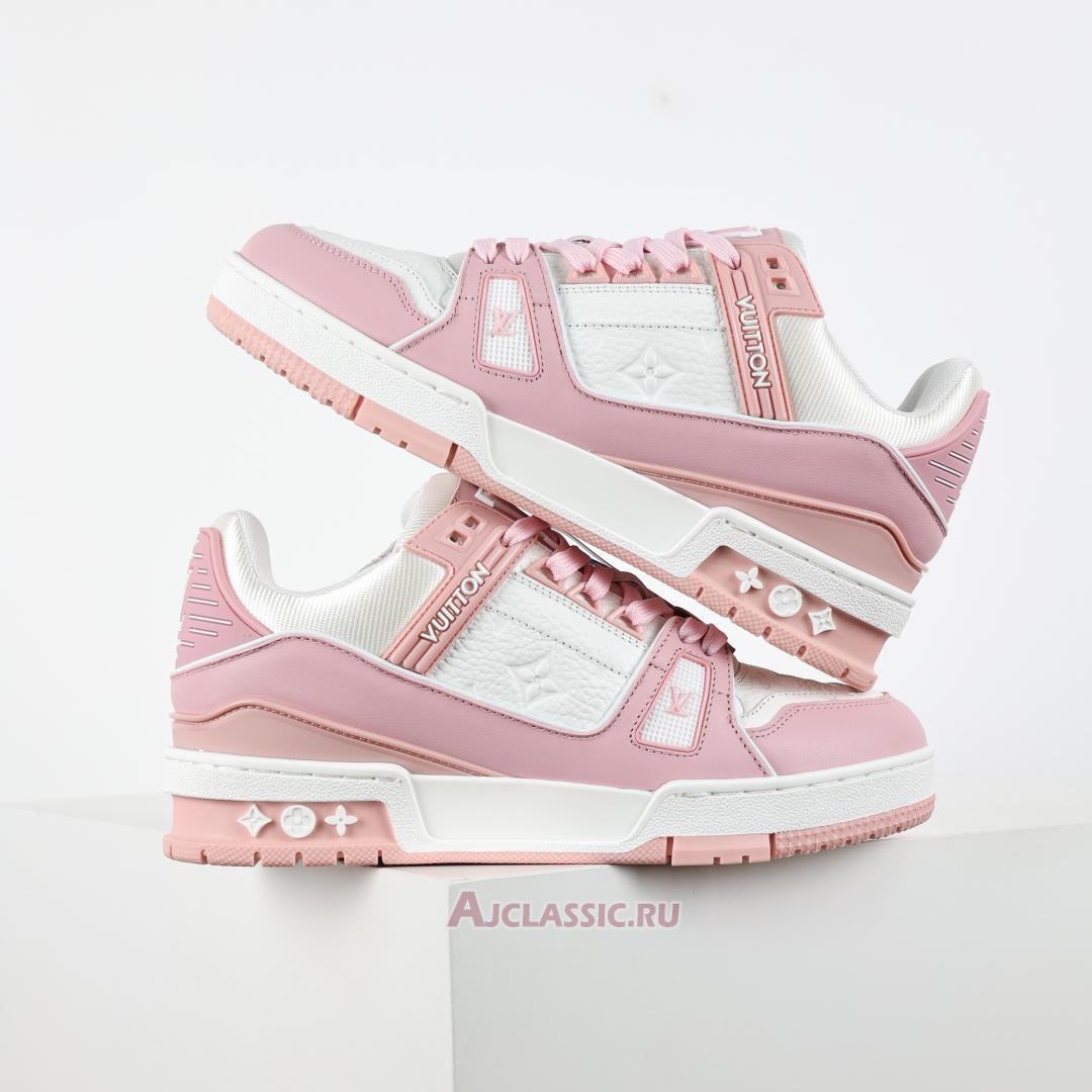 New Louis Vuitton LV Trainers Sneaker "Pink White" 1AGZCI Shoes