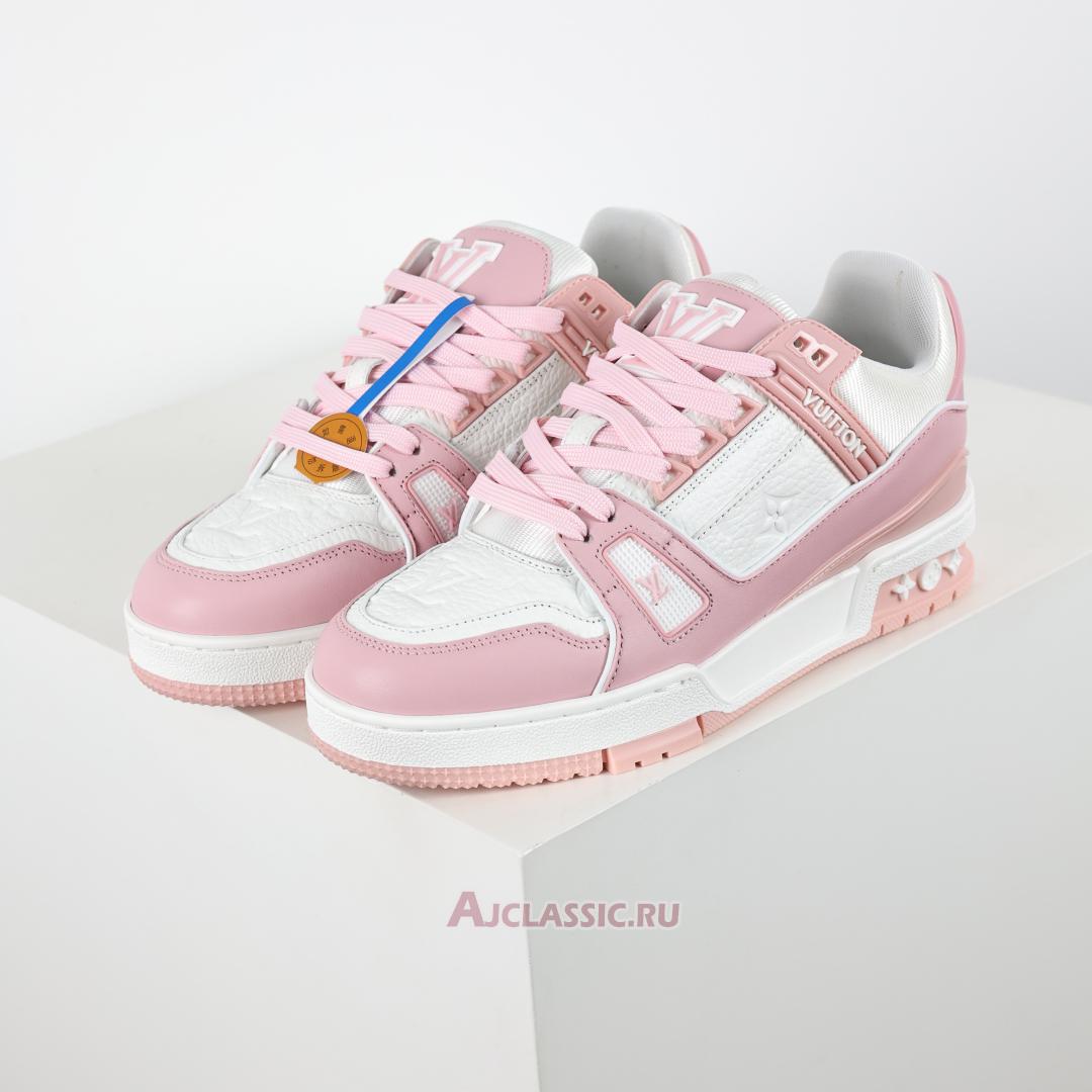 New Louis Vuitton LV Trainers Sneaker "Pink White" 1AGZCI Shoes