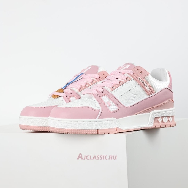 Buy Louis Vuitton LV Trainers Sneaker Pink White Pink 1AGZCI Quality Reps Replicas Shoes