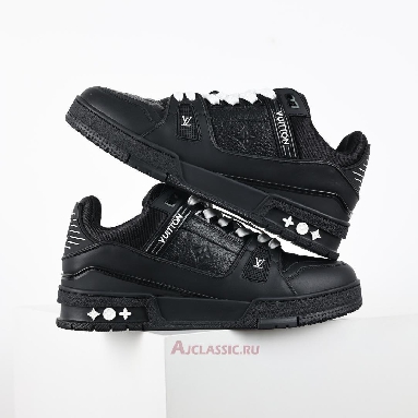 Buy Louis Vuitton LV Trainers Sneaker Black Embossed Monogram Black 1AAREY-2 Quality Reps Replicas Shoes
