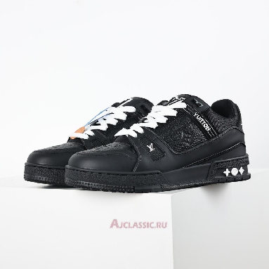 Buy Louis Vuitton LV Trainers Sneaker Black Embossed Monogram Black 1AAREY-2 Quality Reps Replicas Shoes