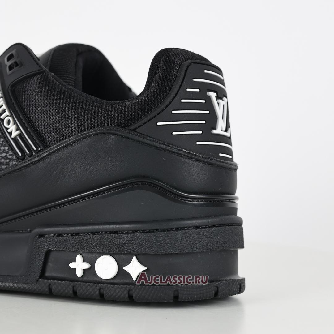 New Louis Vuitton LV Trainers Sneaker "Black Embossed Monogram" 1AAREY-2 Shoes