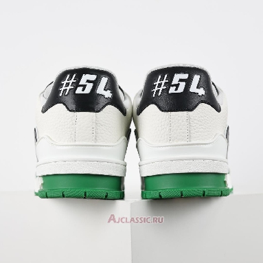 Buy Louis Vuitton LV Trainers Sneaker White Black Green Green 1ADDXZ Quality Reps Replicas Shoes