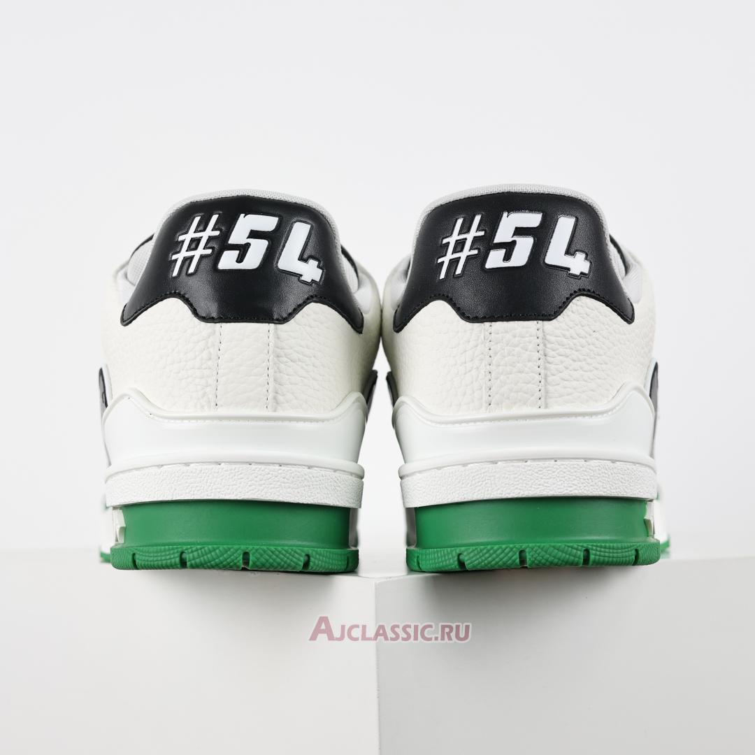 New Louis Vuitton LV Trainers Sneaker "White Black Green" 1ADDXZ Shoes