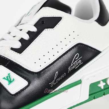 Buy Louis Vuitton LV Trainers Sneaker White Black Green Green 1ADDXZ Quality Reps Replicas Shoes
