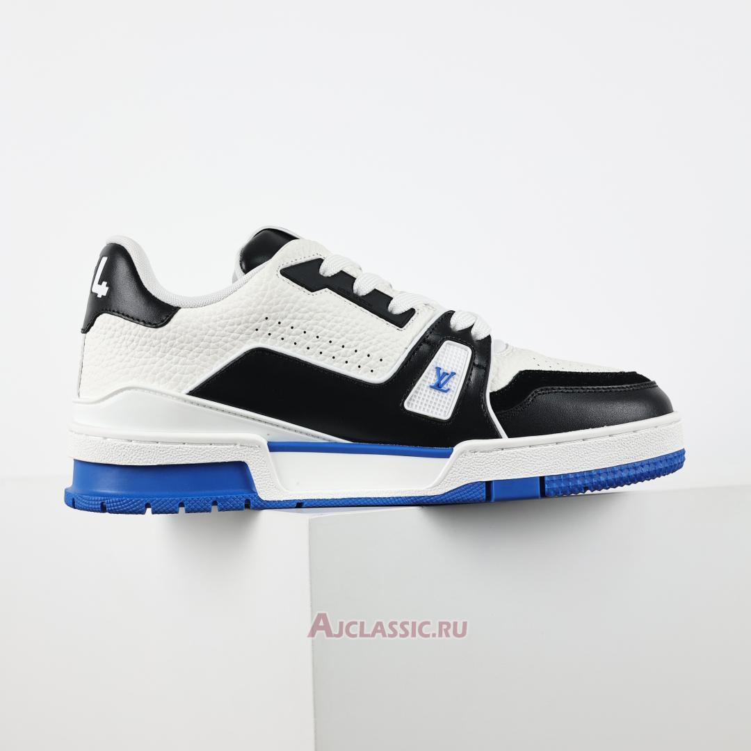 New Louis Vuitton LV Trainers Sneaker "White Black Blue" 1ADDZ1 Shoes