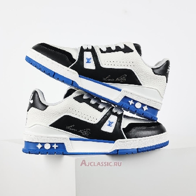 Buy Louis Vuitton LV Trainers Sneaker White Black Blue Blue 1ADDZ1 Quality Reps Replicas Shoes