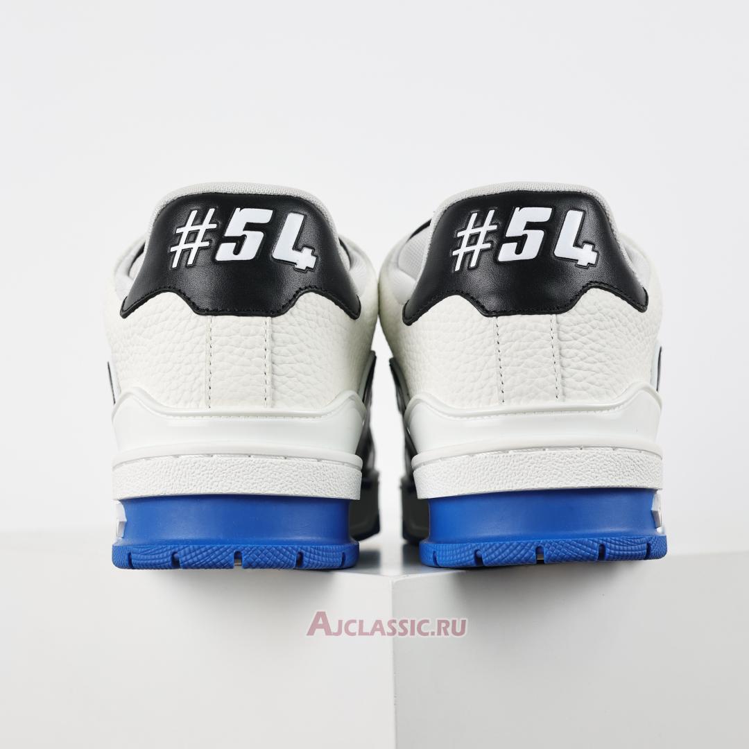 New Louis Vuitton LV Trainers Sneaker "White Black Blue" 1ADDZ1 Shoes