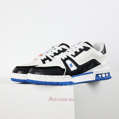 Buy Louis Vuitton LV Trainers Sneaker White Black Blue Blue 1ADDZ1 Quality Reps Replicas Shoes