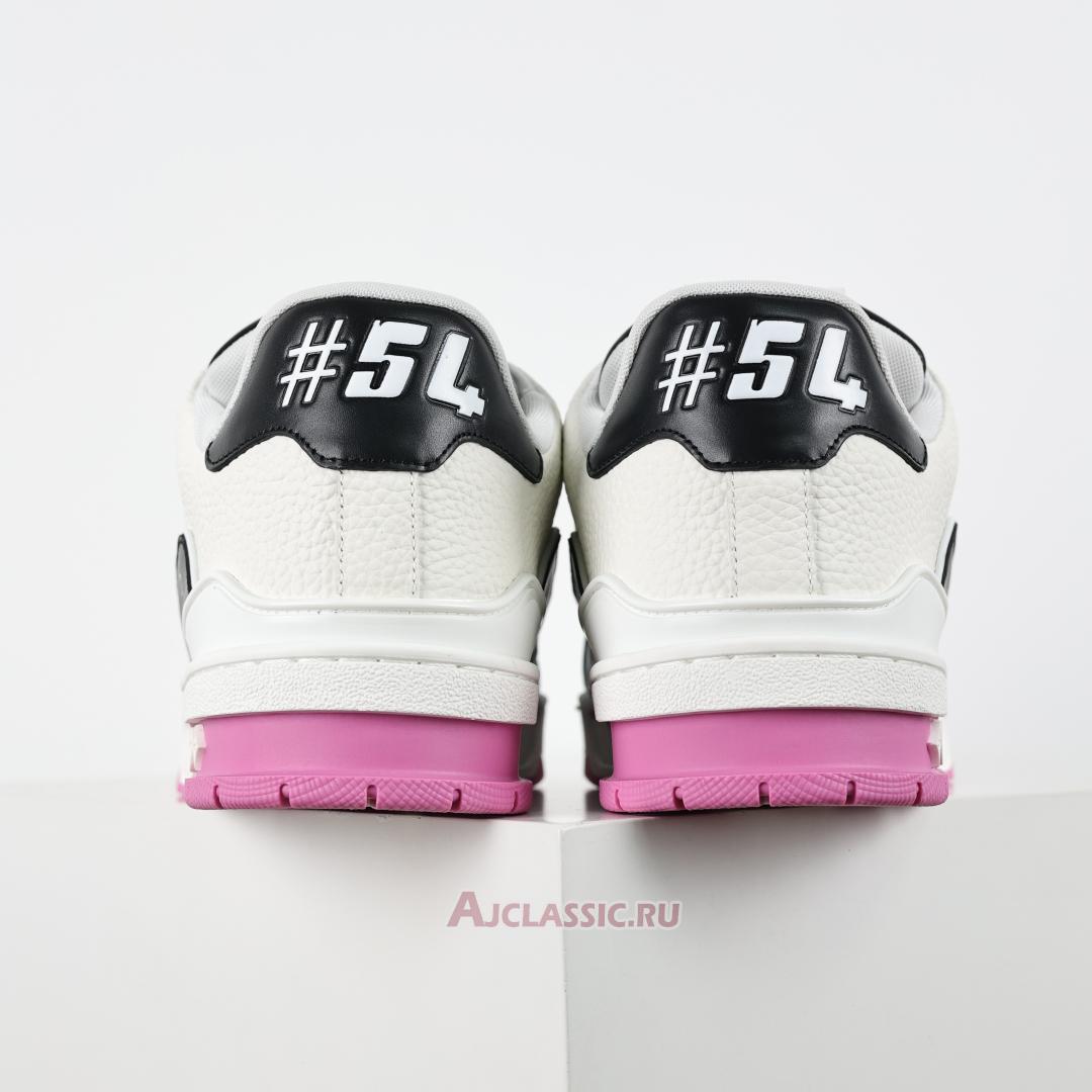 New Louis Vuitton LV Trainers Sneaker "White Black Pink" 1ADDZK Shoes